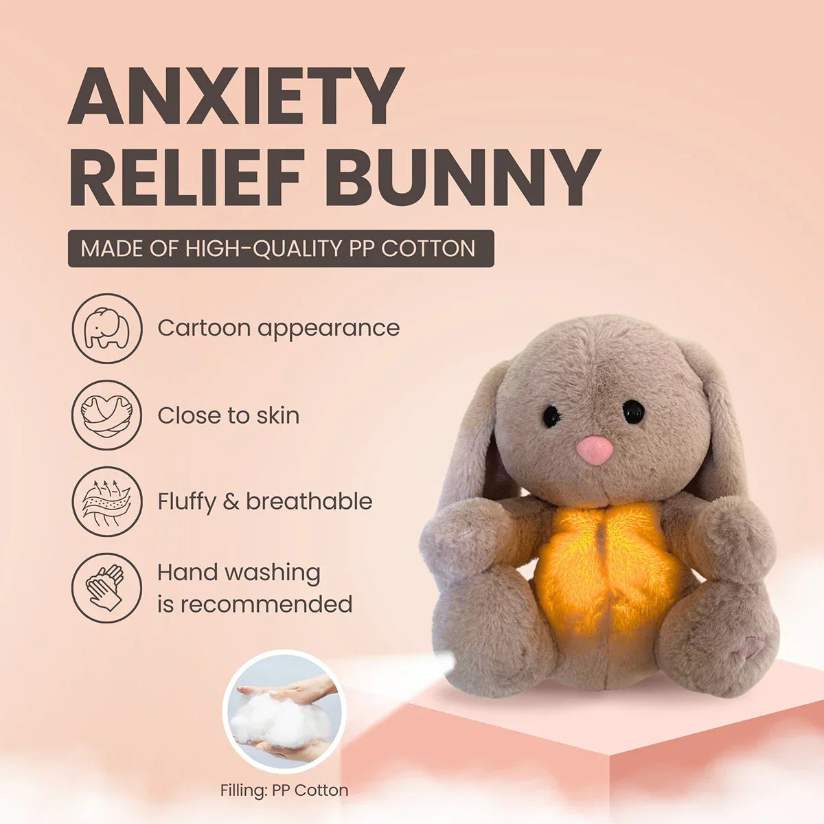 Soothing Bunny - Breathing Plush for Baby Calm