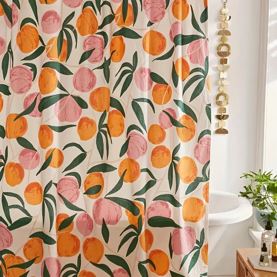 DaisyVeil - Elegant Floral Shower Curtain for a Fresh Bathroom