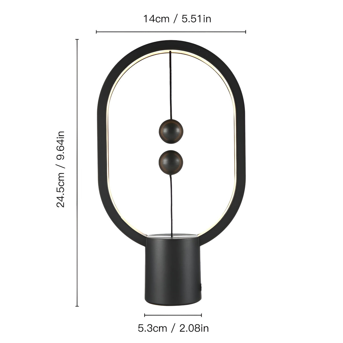 BalanceGlow - USB Rechargeable LED Design Lamp