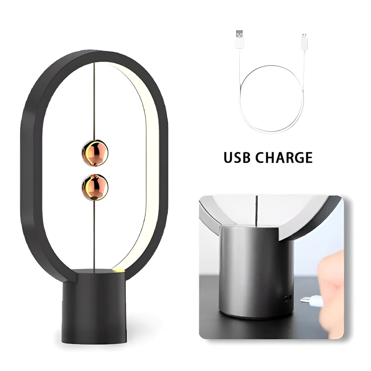 BalanceGlow - USB Rechargeable LED Design Lamp