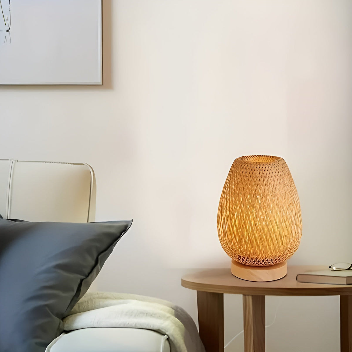 BambooAura - USB-Powered Bamboo Table Lamp