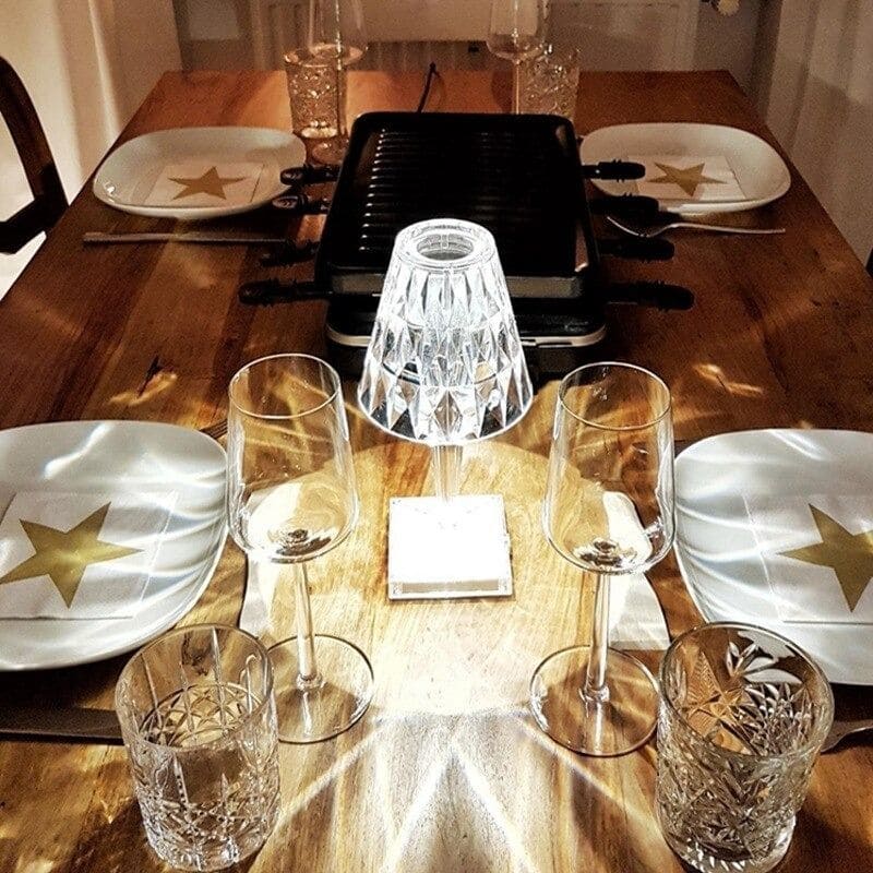 LuxeGlow - Lampe Cristal Élégante pour Salon