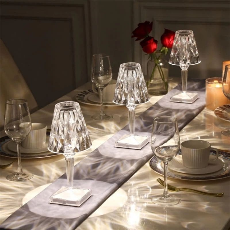 LuxeGlow - Lampe Cristal Élégante pour Salon