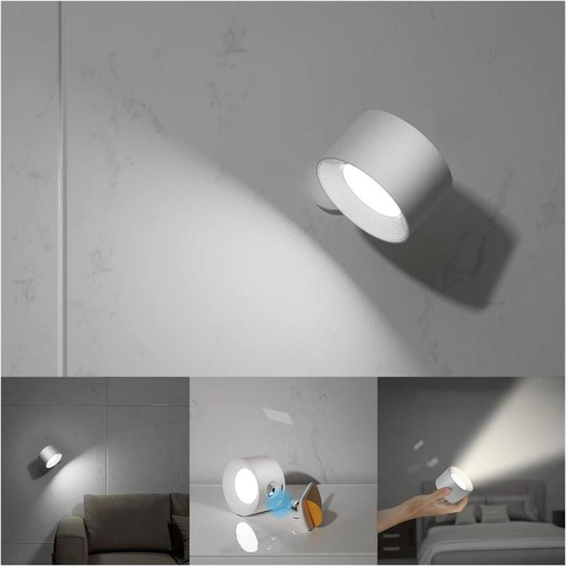 FlexiLamp - Rechargeable Wireless 360° LED Wall Light