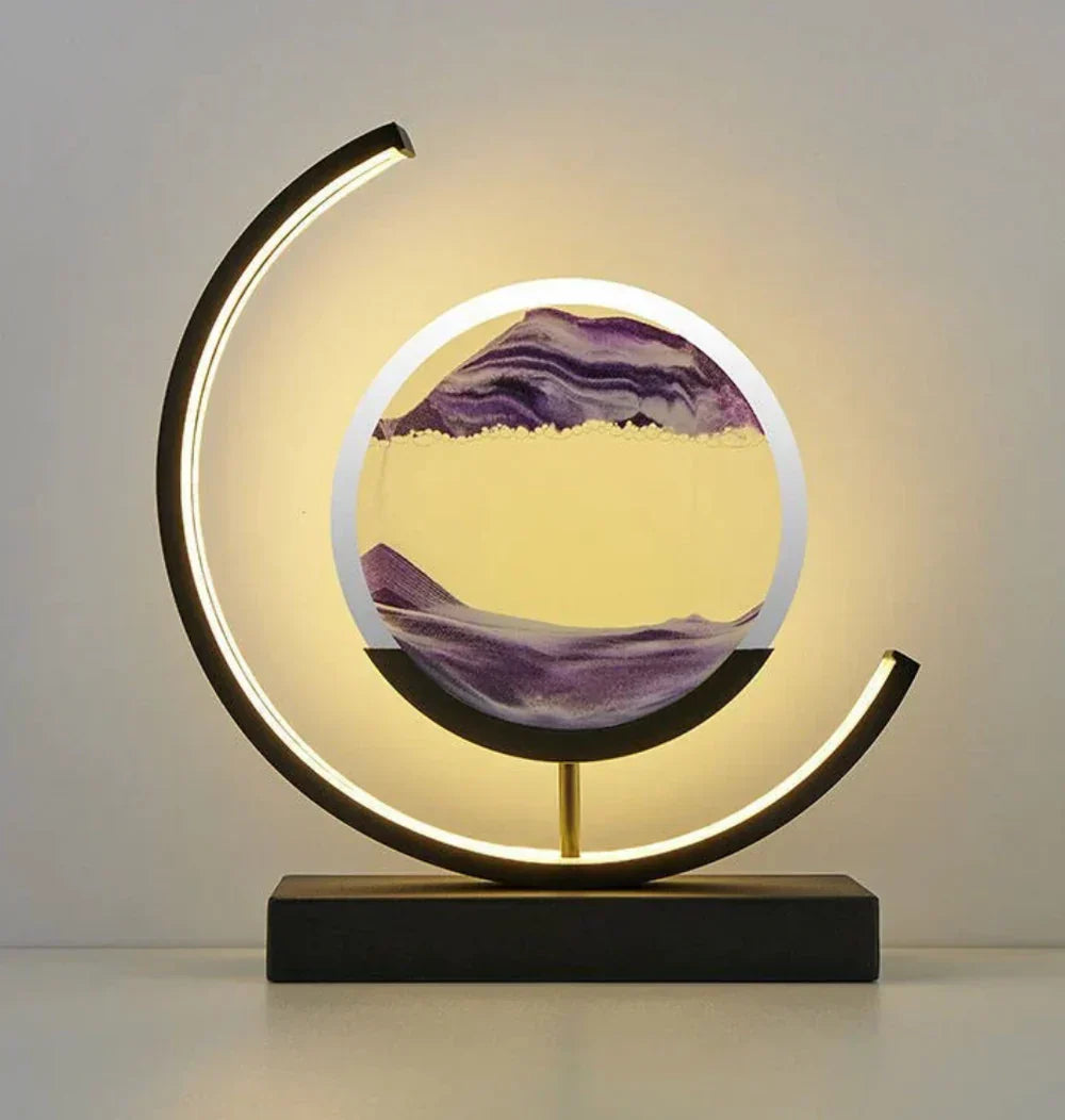 Serenova - Élégante Lampe de Table Paysage Sableux