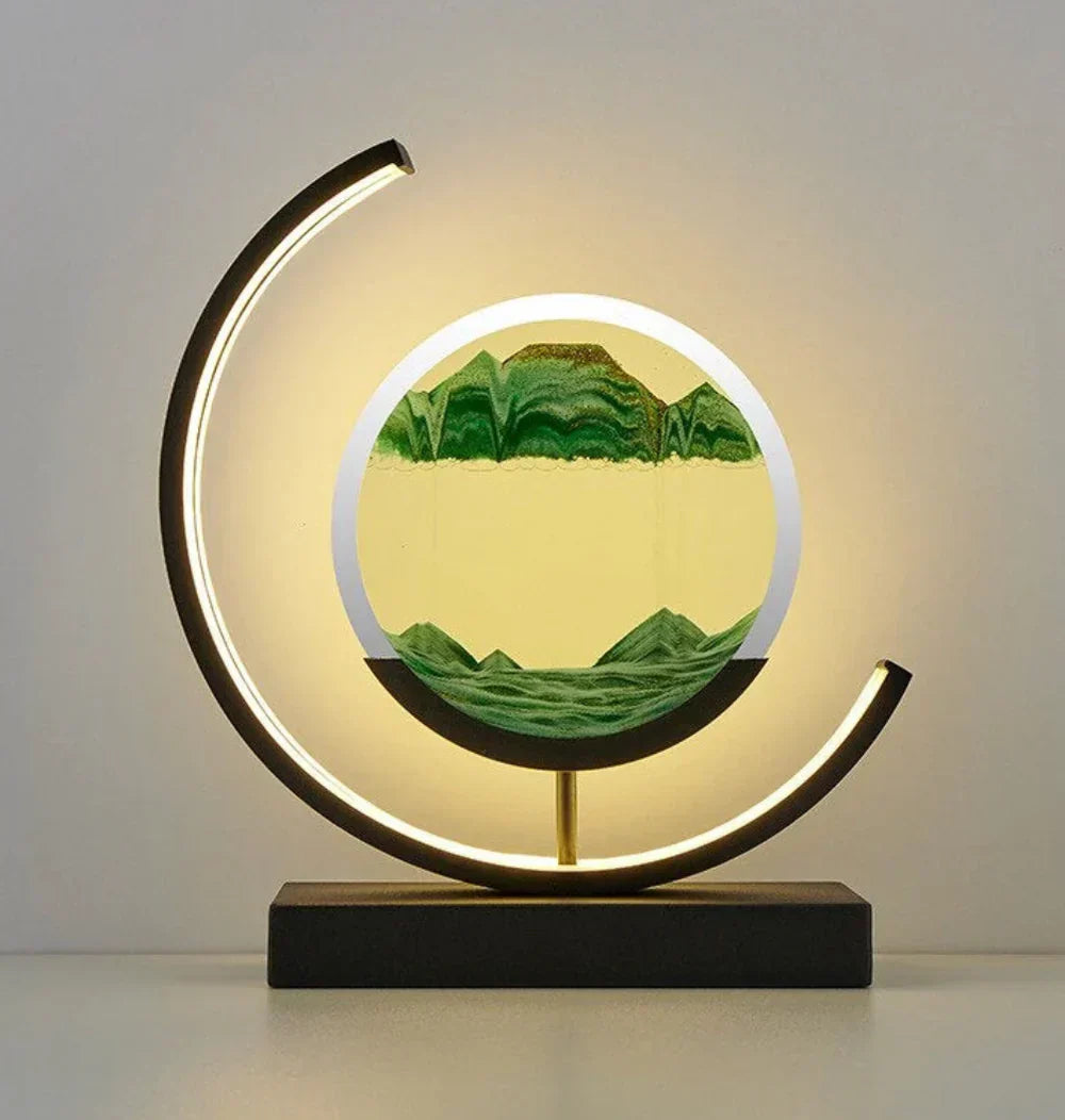 Serenova - Élégante Lampe de Table Paysage Sableux