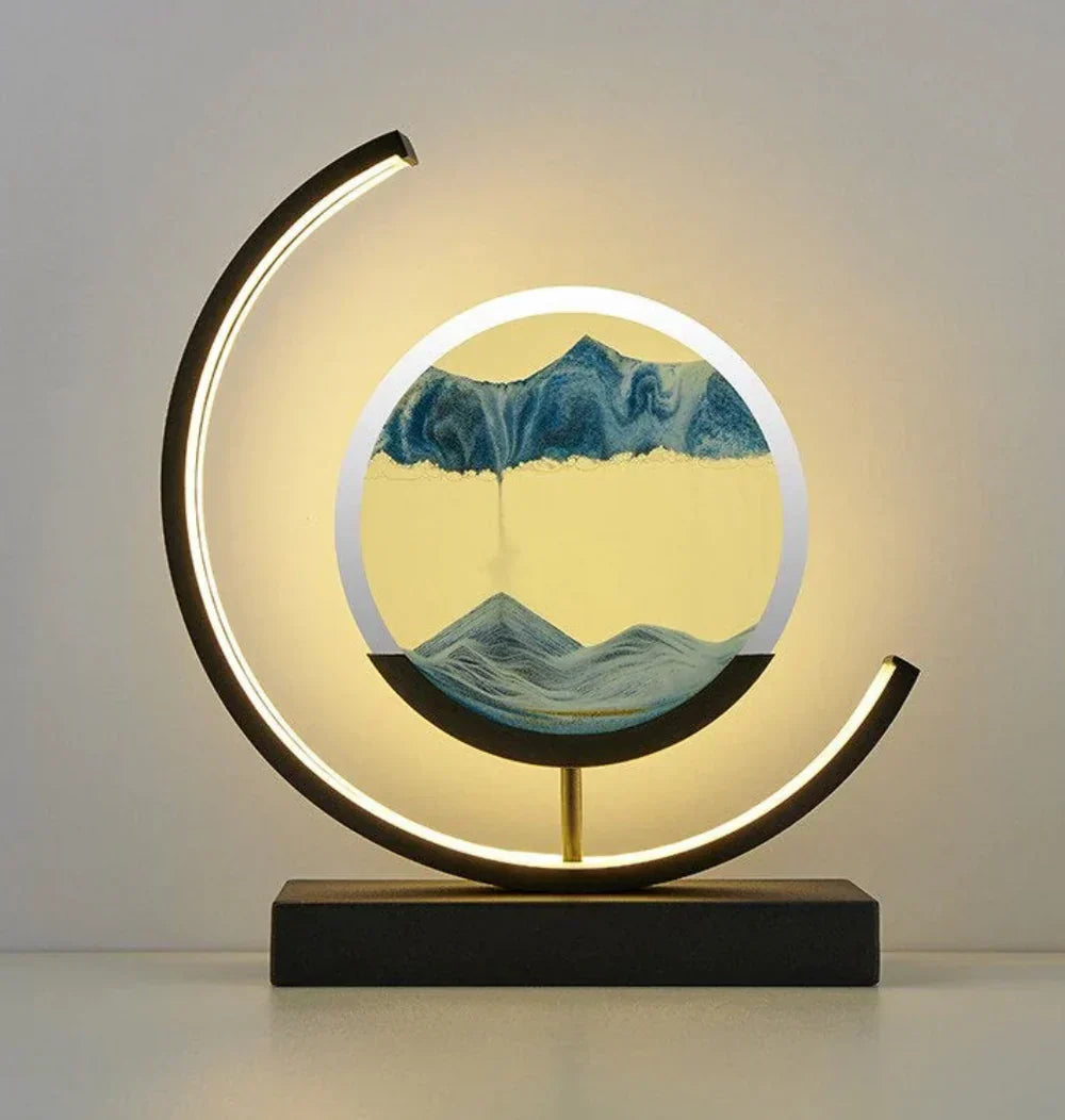 Serenova - Élégante Lampe de Table Paysage Sableux