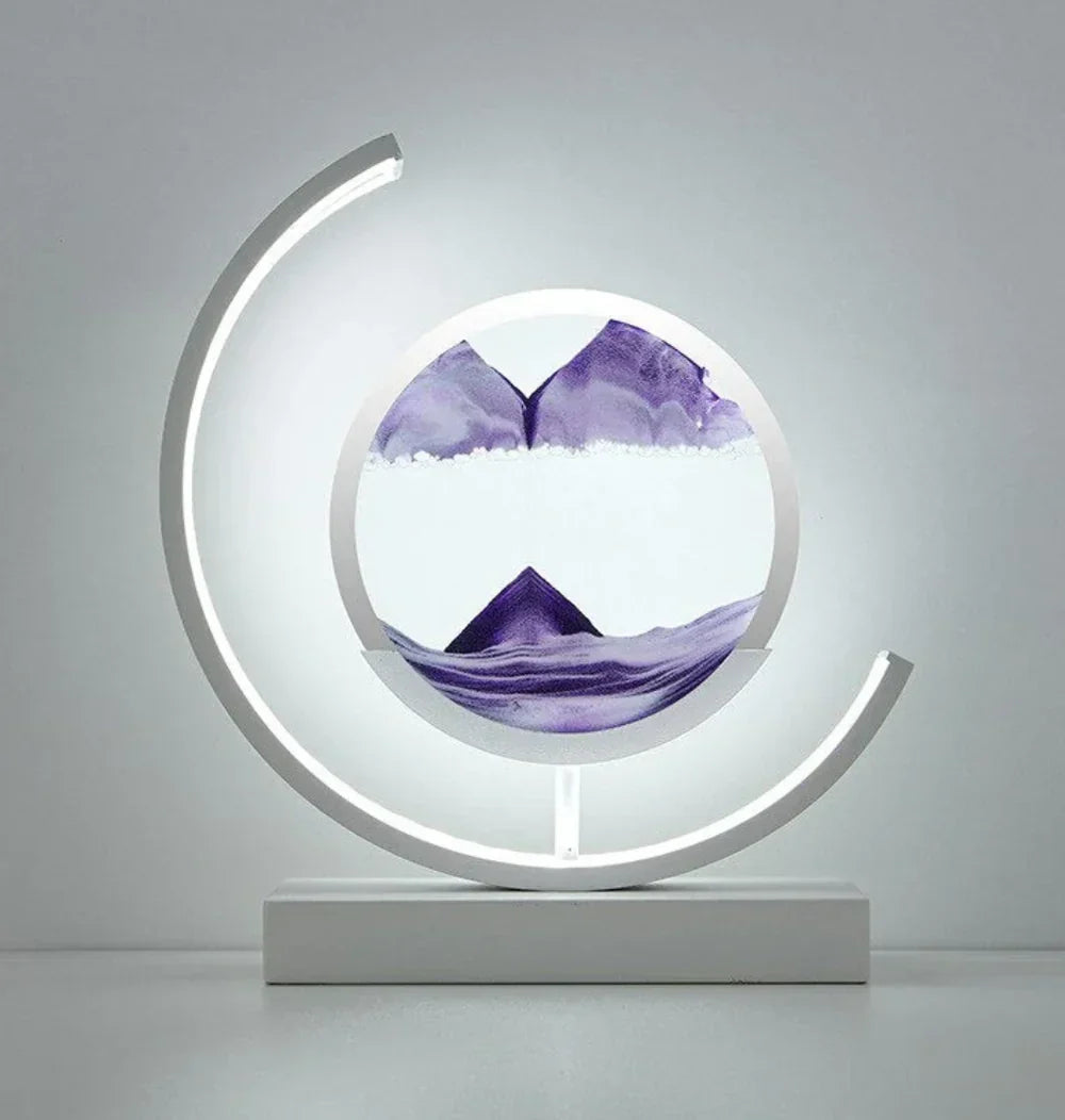 Serenova - Élégante Lampe de Table Paysage Sableux