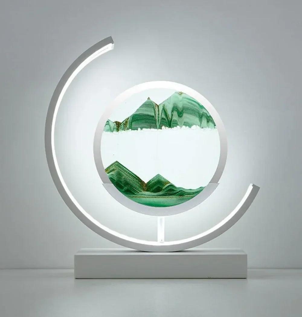 Serenova - Élégante Lampe de Table Paysage Sableux