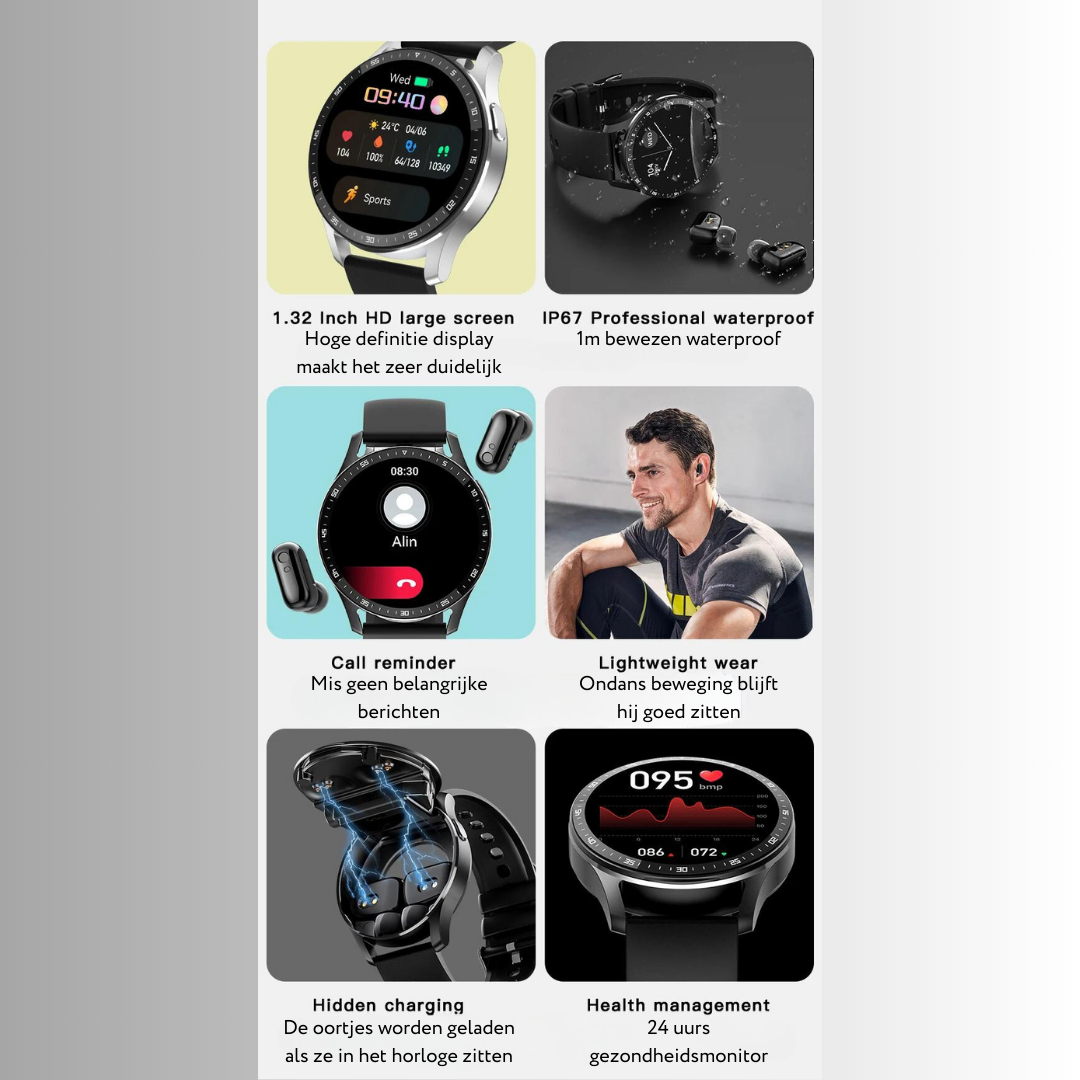 PowerPulse Elite - Montre Sport Connectée Performances