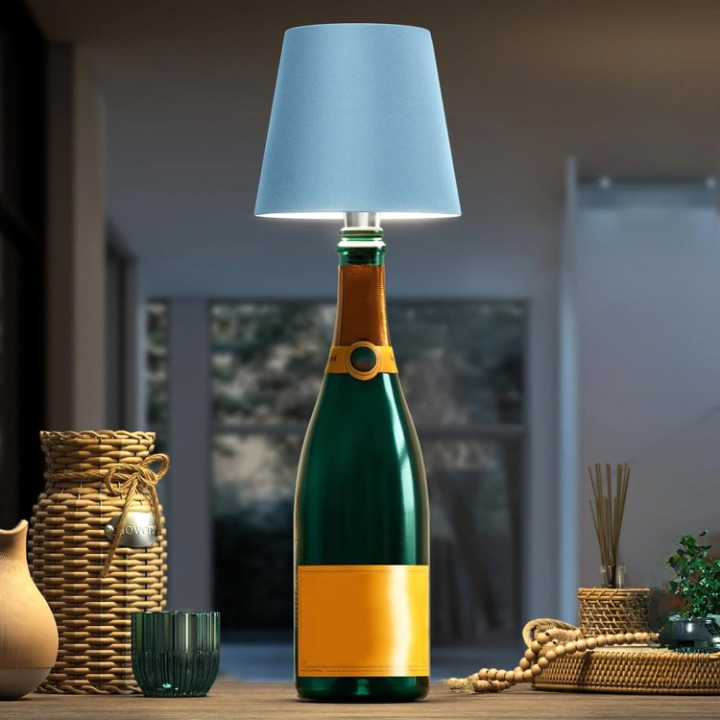 EmberGlow - Wireless Bottle Lamp with Touch Control and USB Charging