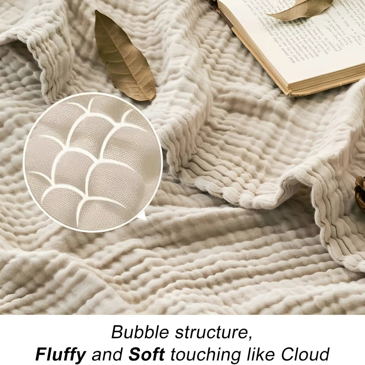 BreezeCotton - Cotton Muslin Blanket for Every Season
