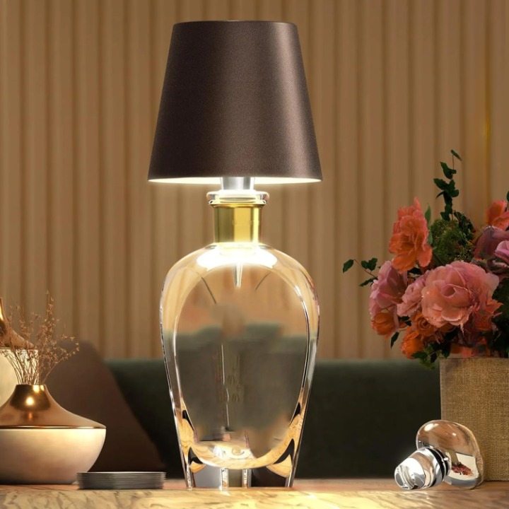 EmberGlow - Wireless Bottle Lamp with Touch Control and USB Charging