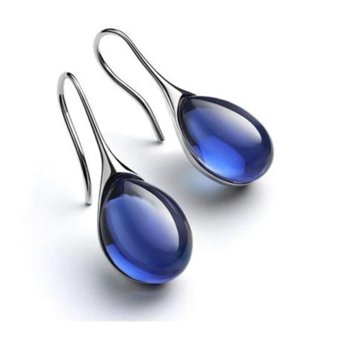 Boucles d'Oreilles Goutte Cristal Celestina - Tendance