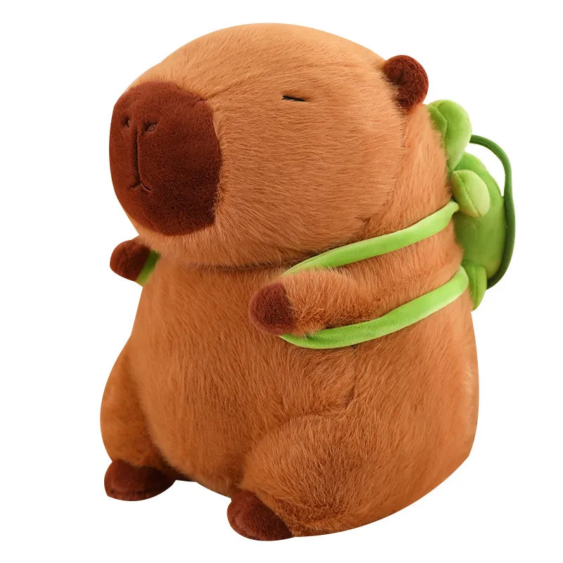 TurtleBuddy - Adorable Capybara Plush with Backpack