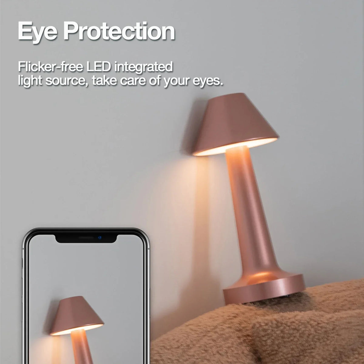 Minima Desk Lamp - Cordless LED Lamp with Minimalist Modern Design