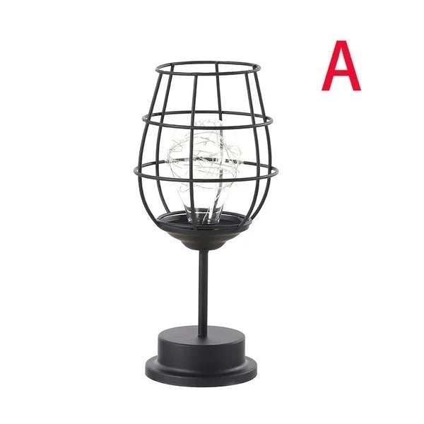 RetroEra - Minimalist Hollow-Out Retro Table Lamp