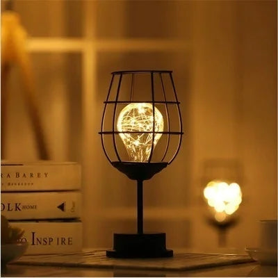 RetroEra - Minimalist Hollow-Out Retro Table Lamp