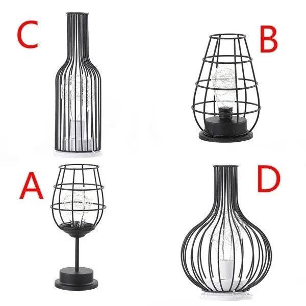 RetroEra - Minimalist Hollow-Out Retro Table Lamp
