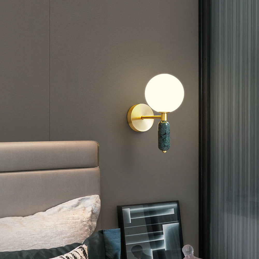 Luminous Stone - Lampe de Chevet et Applique Murale en Marbre
