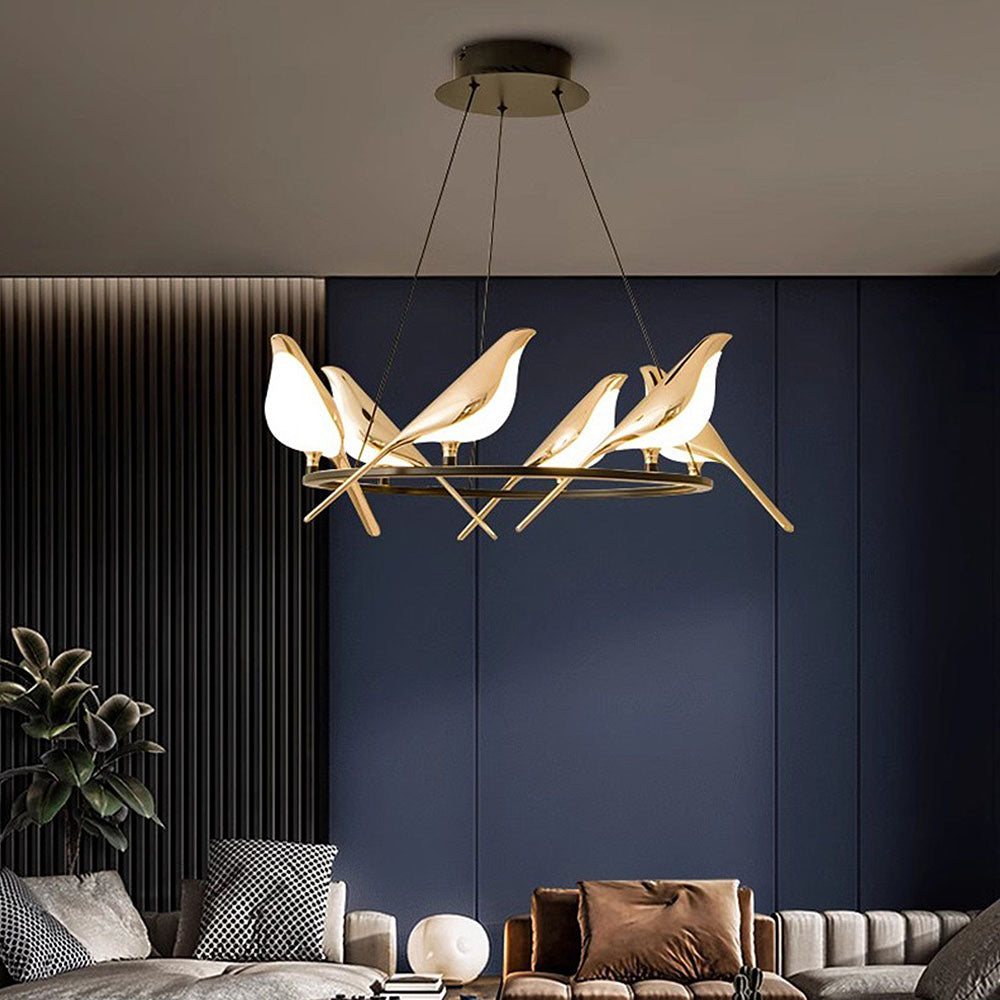 BirdLume Light - Bird-Inspired LED Pendant for Modern Interiors