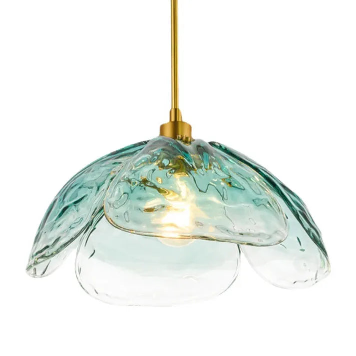 FleurChic - Glass Flower Pendant Lamp for a Warm Ambiance