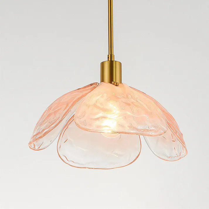 FleurChic - Glass Flower Pendant Lamp for a Warm Ambiance