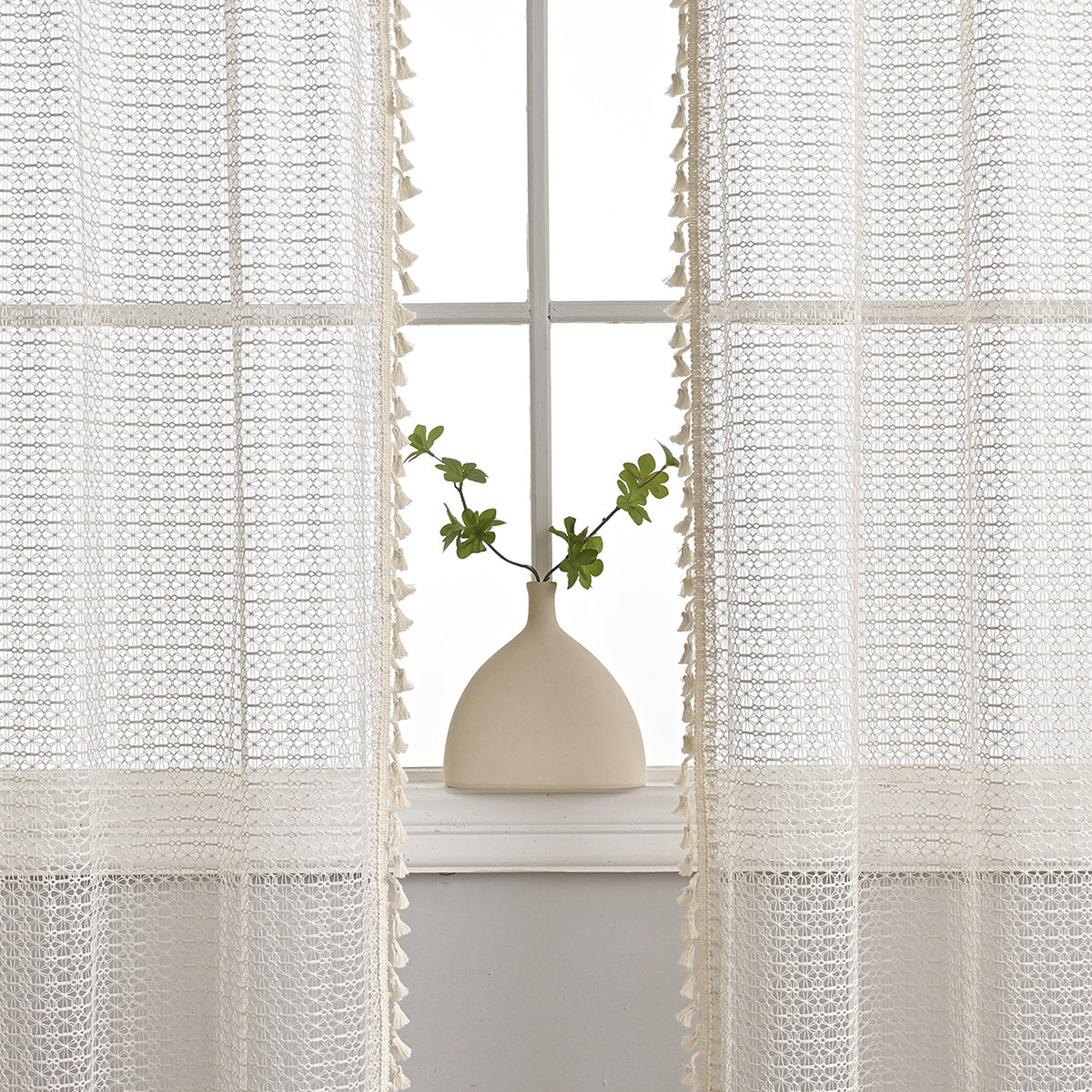 NatureGlow Curtains - Luxury Beige Curtains for Bedroom and Living Room