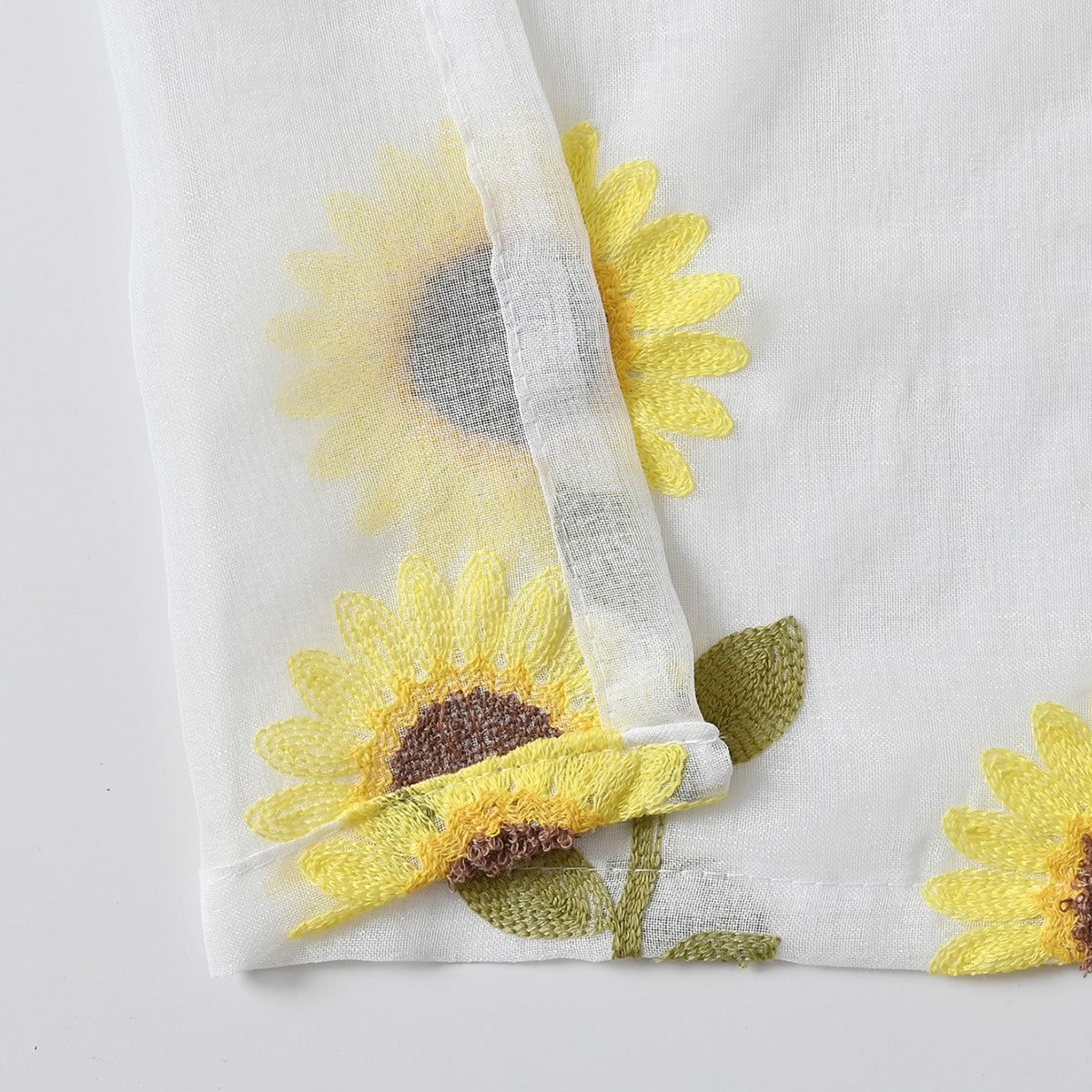 Harvestbloom - Rustic Sunflower Print Curtains