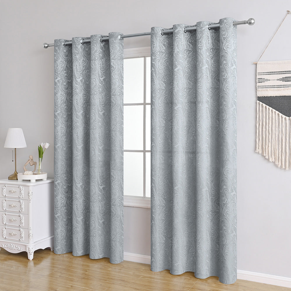 AquaLuxe Curtains - Textured Blackout Curtains for Contemporary Interiors