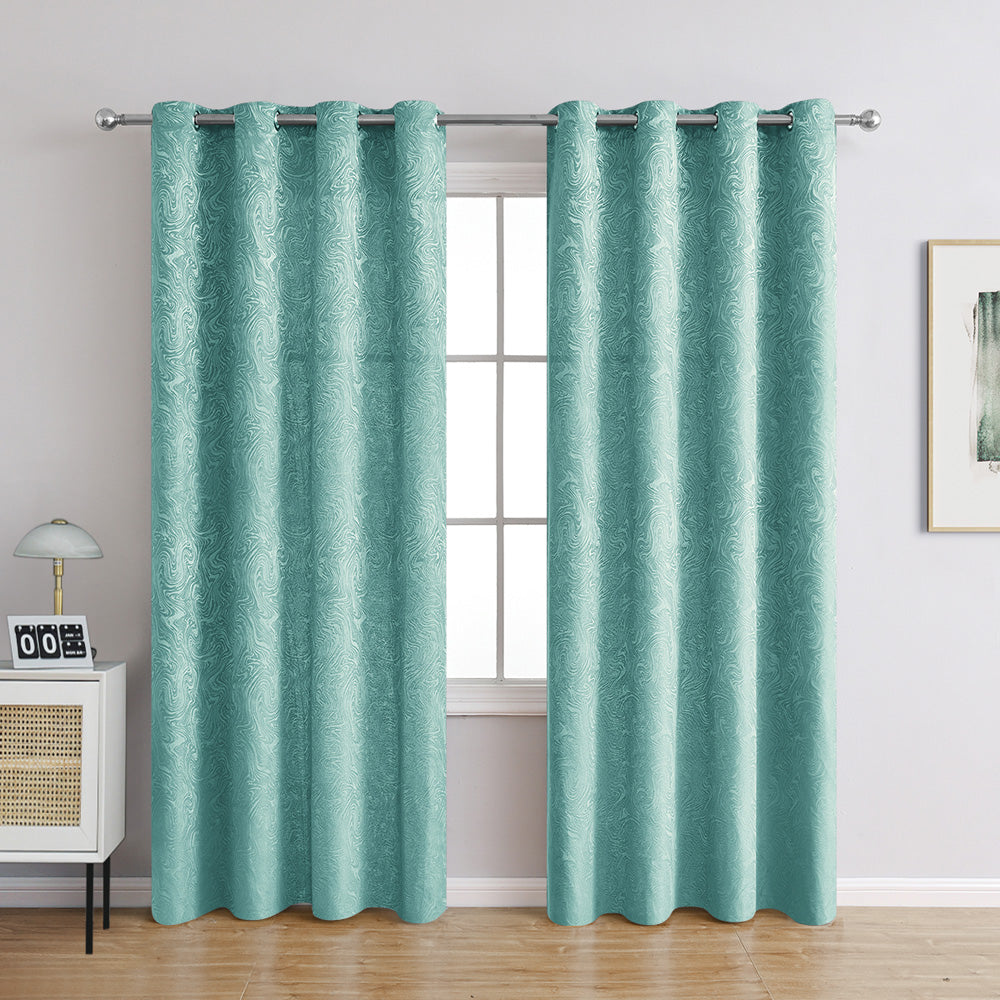 AquaLuxe Curtains - Textured Blackout Curtains for Contemporary Interiors