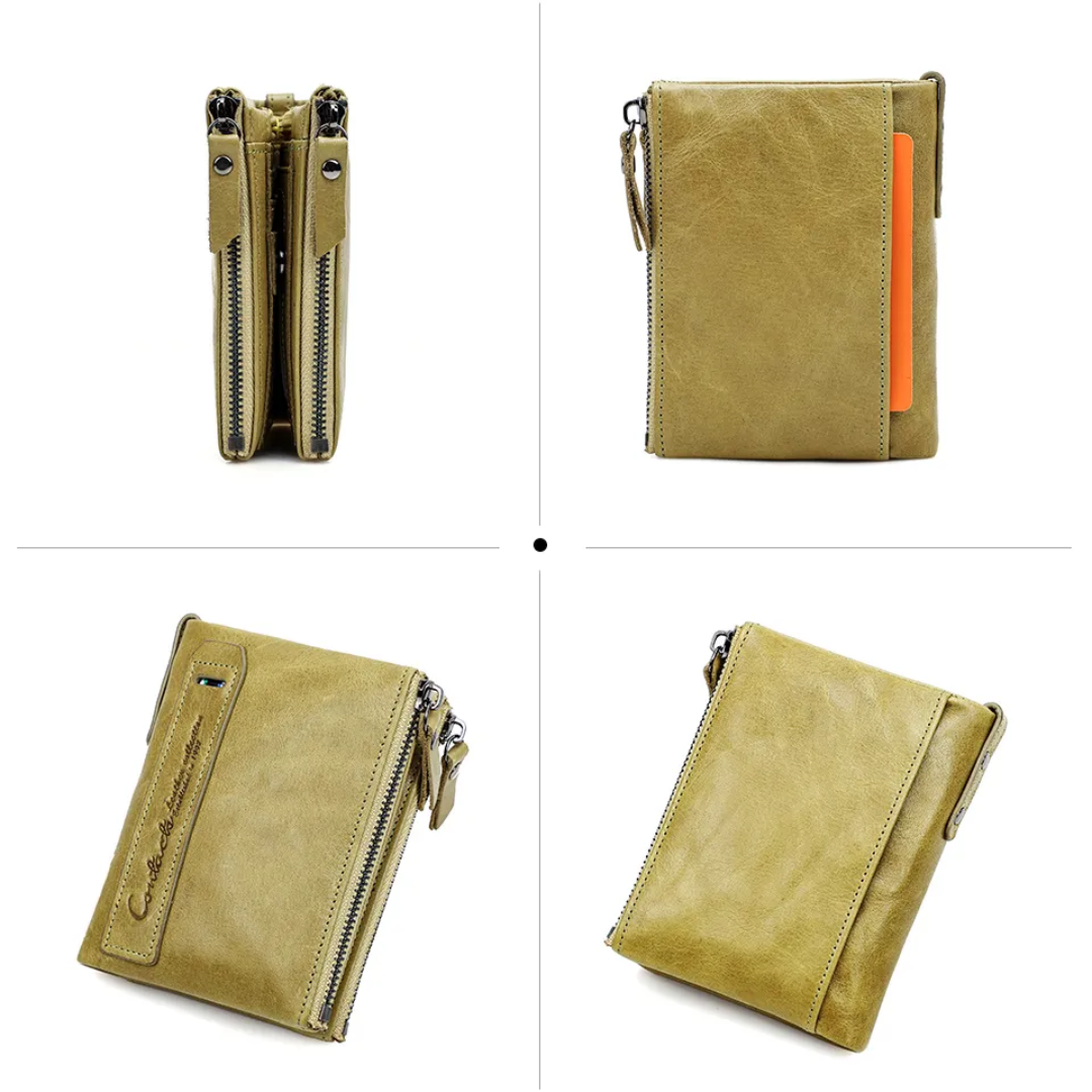 CompactWallet - Portefeuille Compact Double Zip