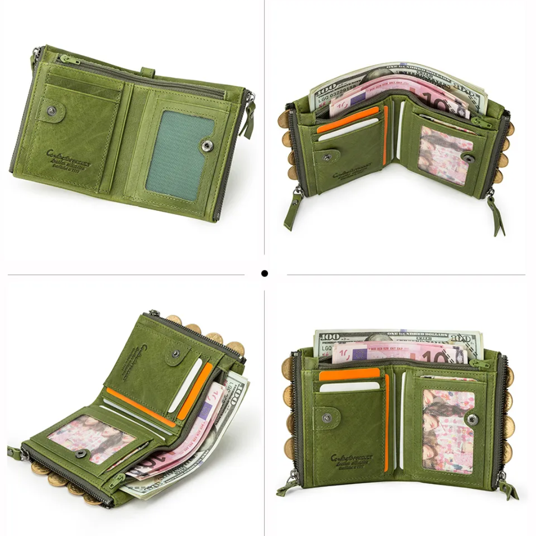 CompactWallet - Portefeuille Compact Double Zip