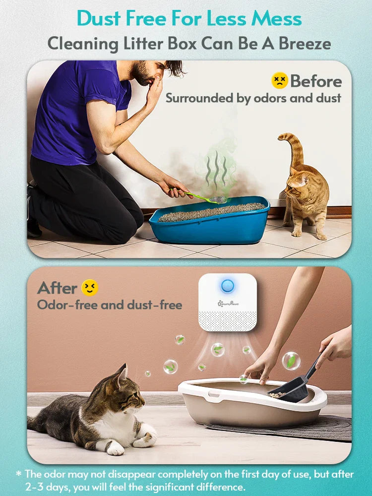 RenuAir - Cat Litter Odor Purifier for Fresh Air All Day at Home