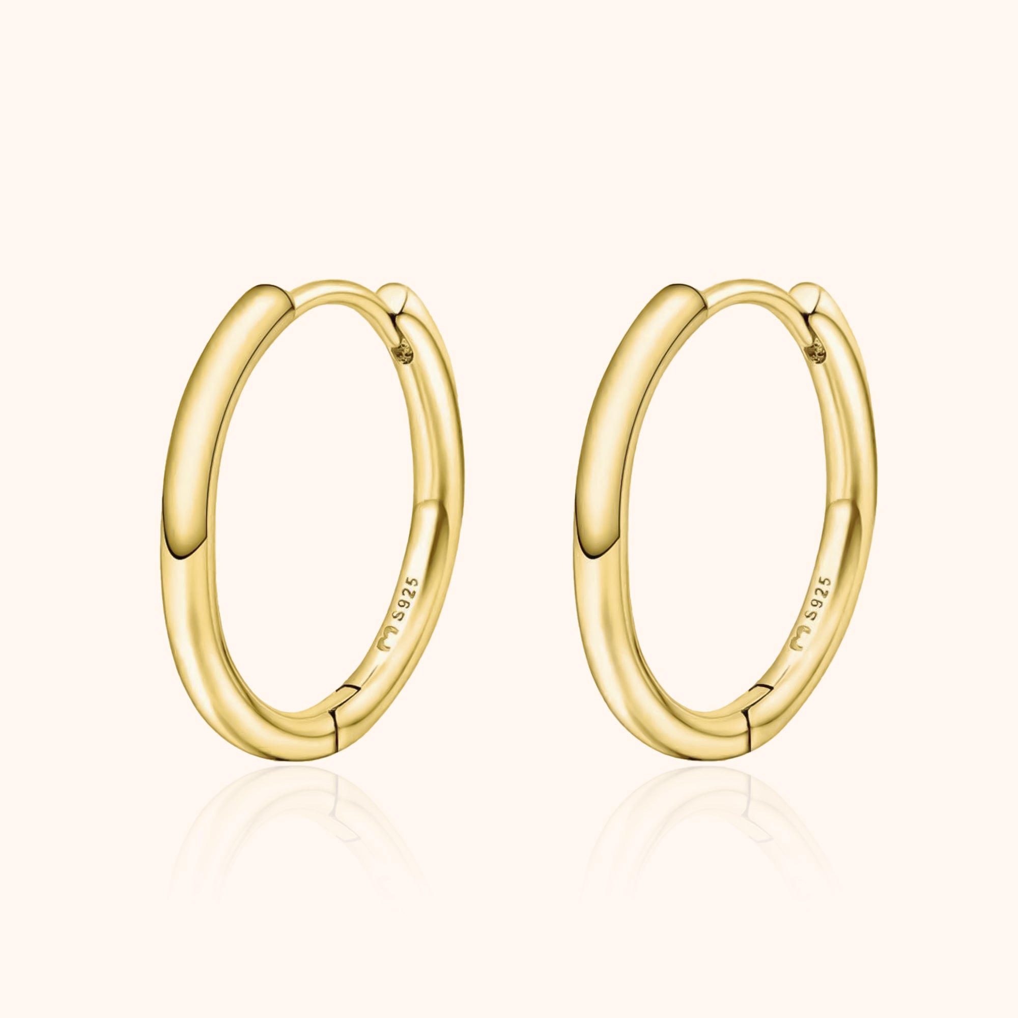 Aurina - Timeless Classic Silver Hoop Earrings
