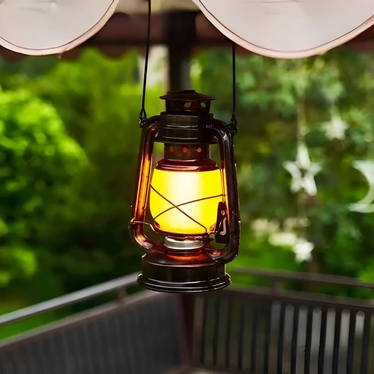 TimelessBlaze - Industrial LED Flame Lamp for Cozy Evenings Outdoors