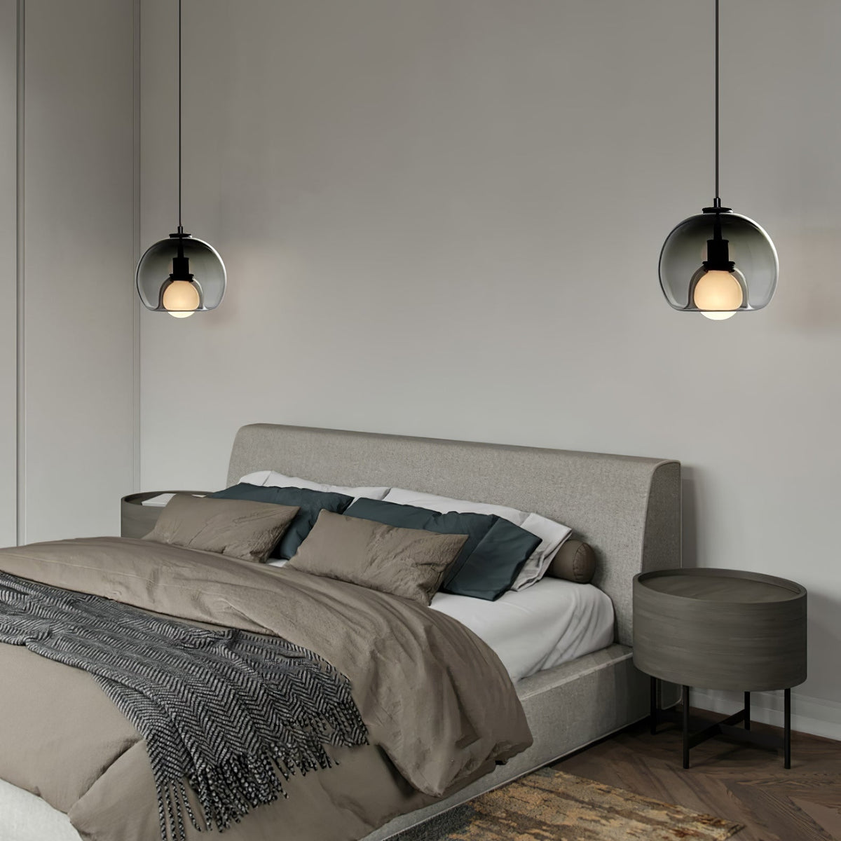 EclatPure - Minimalist LED Pendant Light in Metal and Glass
