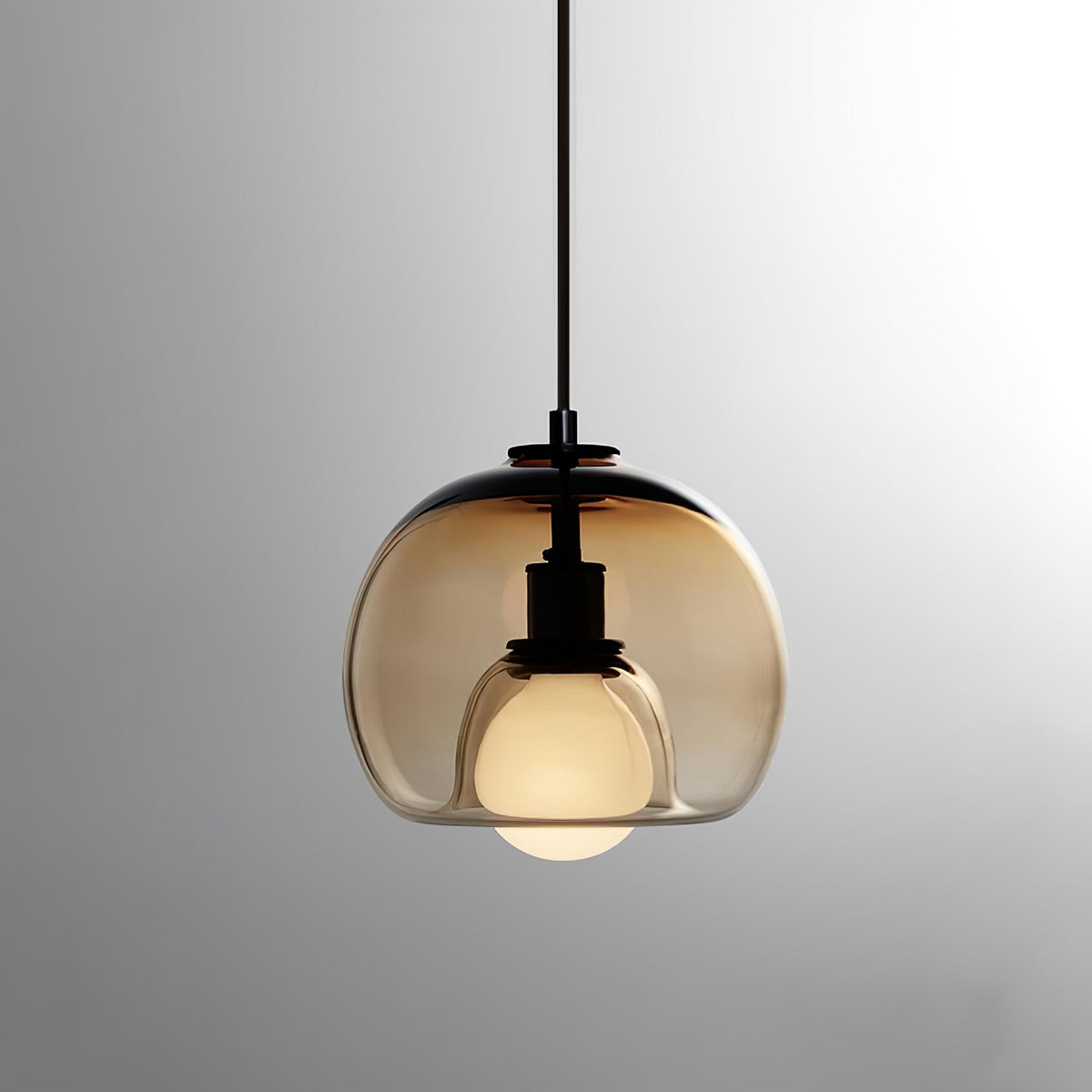 EclatPure - Minimalist LED Pendant Light in Metal and Glass