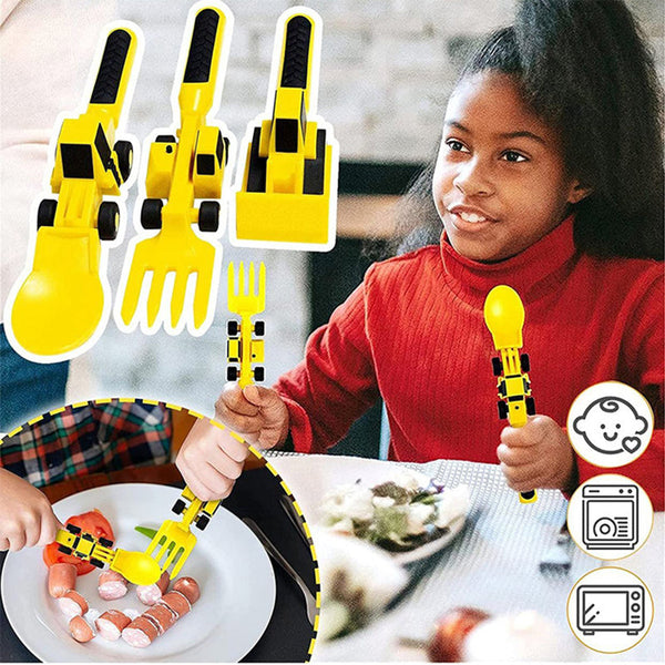ConstructoFork - Sturdy Kids Cutlery Set