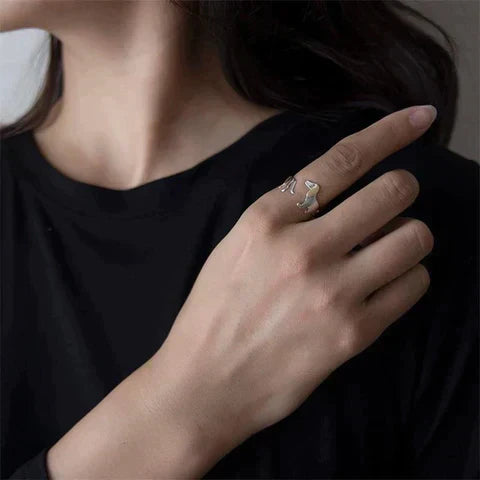Bague Teckel Mignonne Argent 925 - Amoureux des Animaux