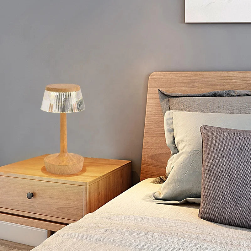 Crystal Pendant - Rechargeable Cordless Crystal Table Lamp