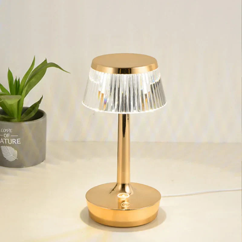 Crystal Pendant - Rechargeable Cordless Crystal Table Lamp