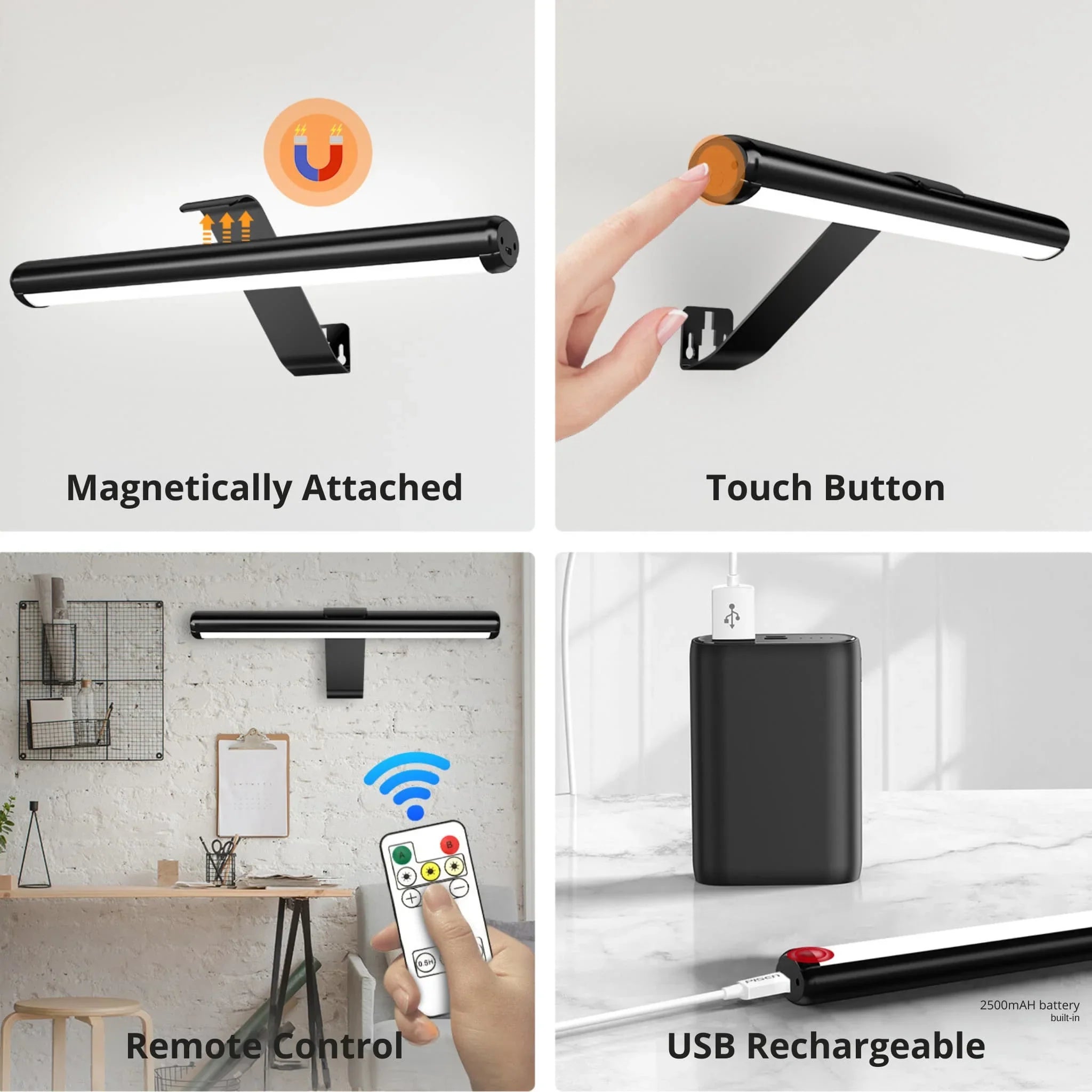 Gallery Light - Lampe Murale Sans Fil Rechargeable pour Tableaux