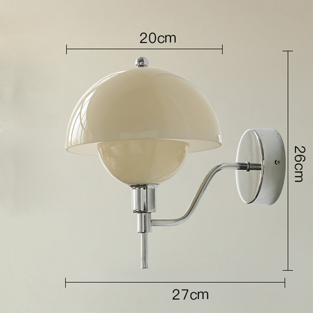 Rivelle - French Mushroom Glass Wall Sconce