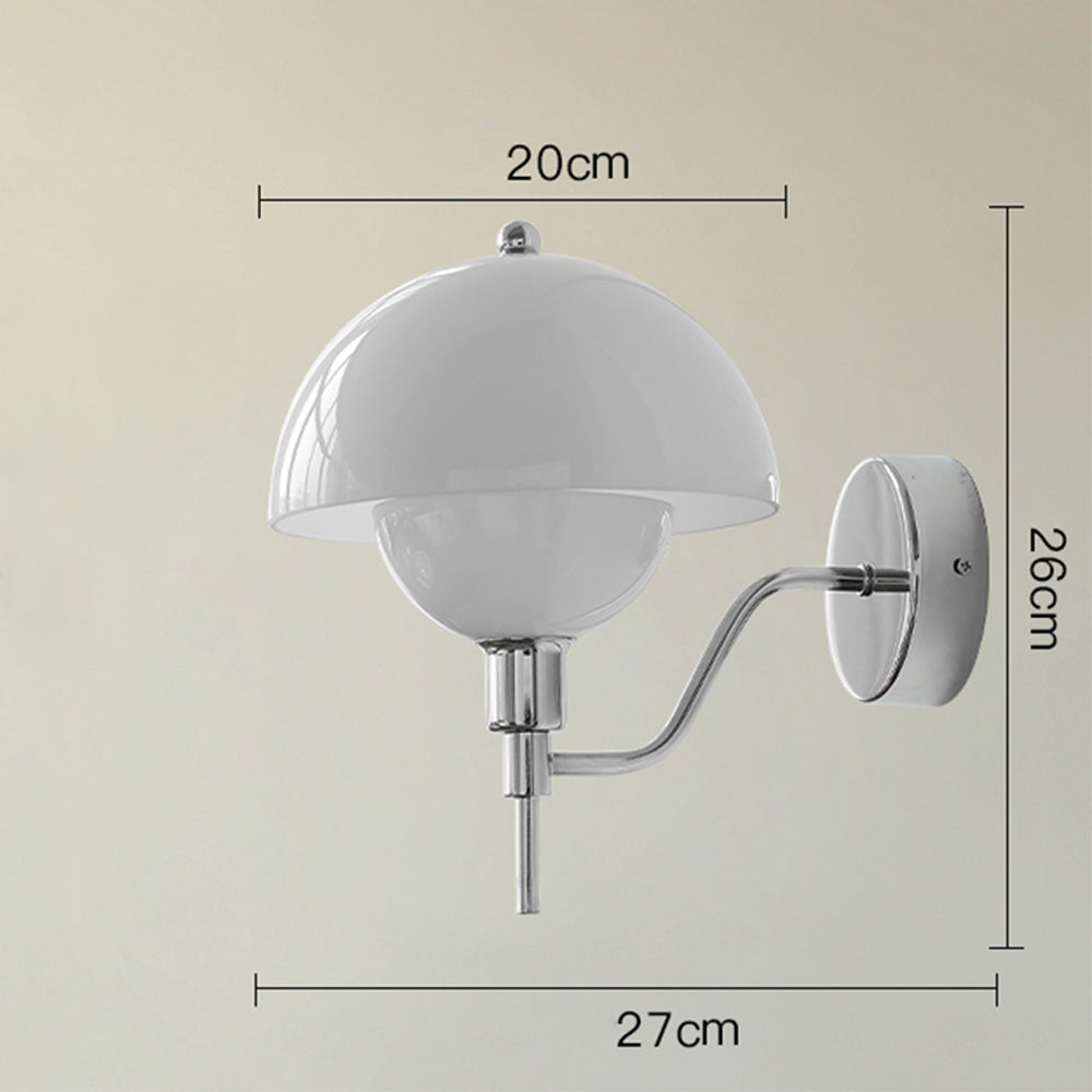 Rivelle - French Mushroom Glass Wall Sconce