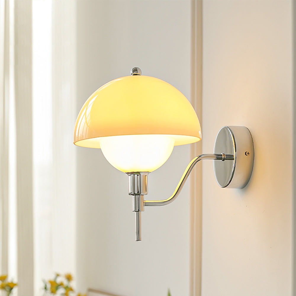 Rivelle - French Mushroom Glass Wall Sconce