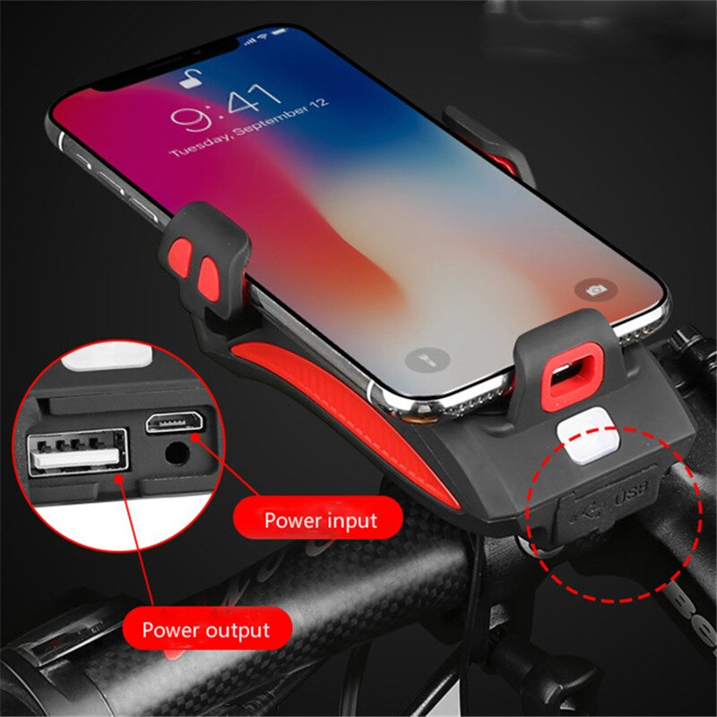 RideGuard - Support Téléphone Vélo 4-en-1 Powerbank