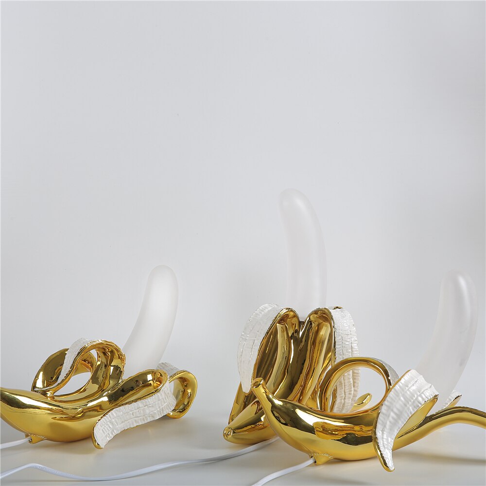 Banana Lights - Elegant Art Deco Resin Table Lamp