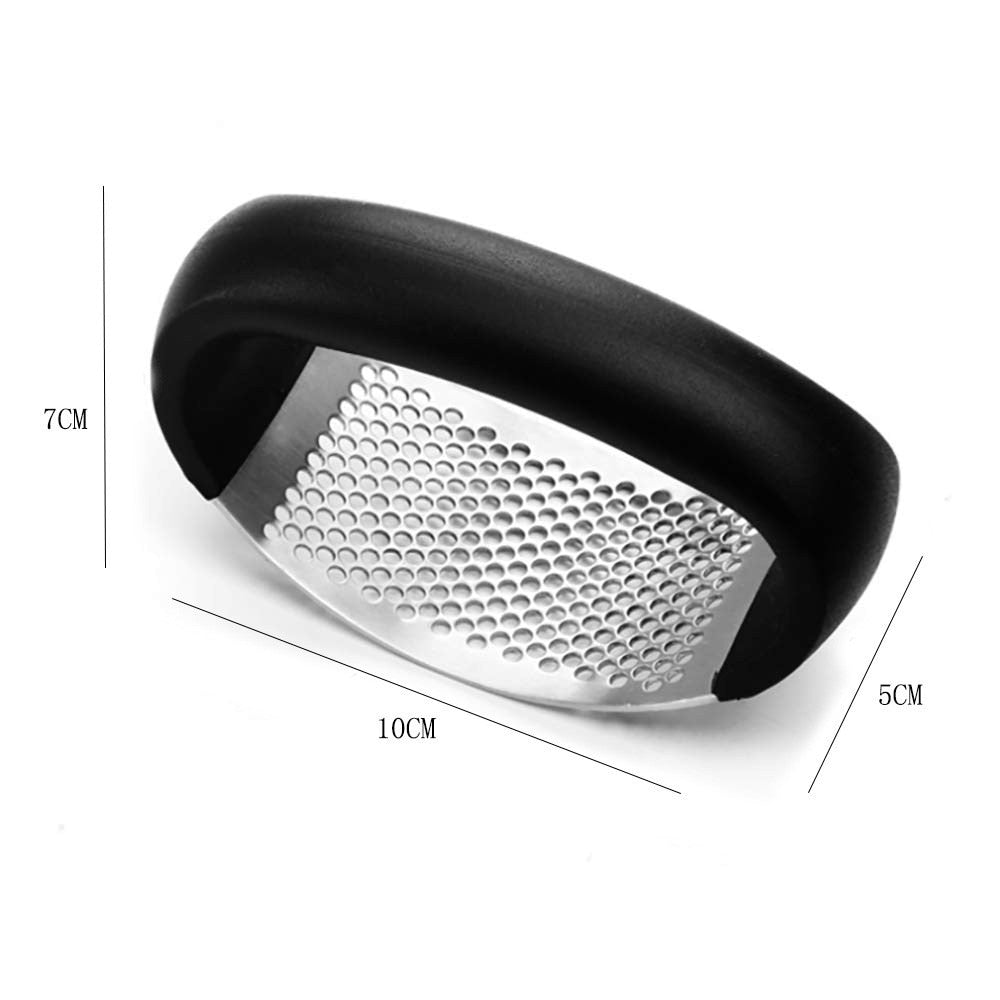 Zestron - Stainless Steel Garlic Press with Non-Slip Handle