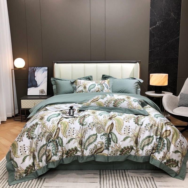 Verdant Paisley - Egyptian Cotton Paisley Duvet Cover Set